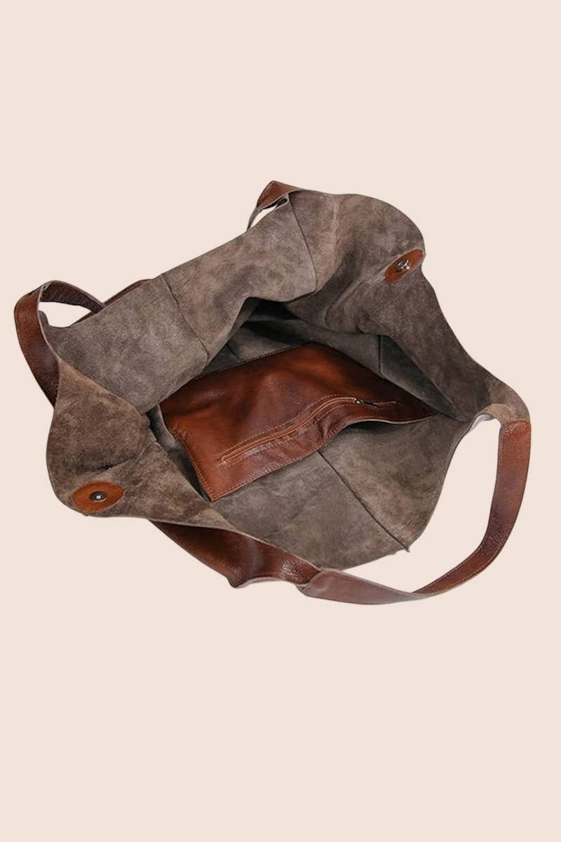 0731 Oversize Large Capacity Soft Vegan Leather Bag SI-28381 - Image 10