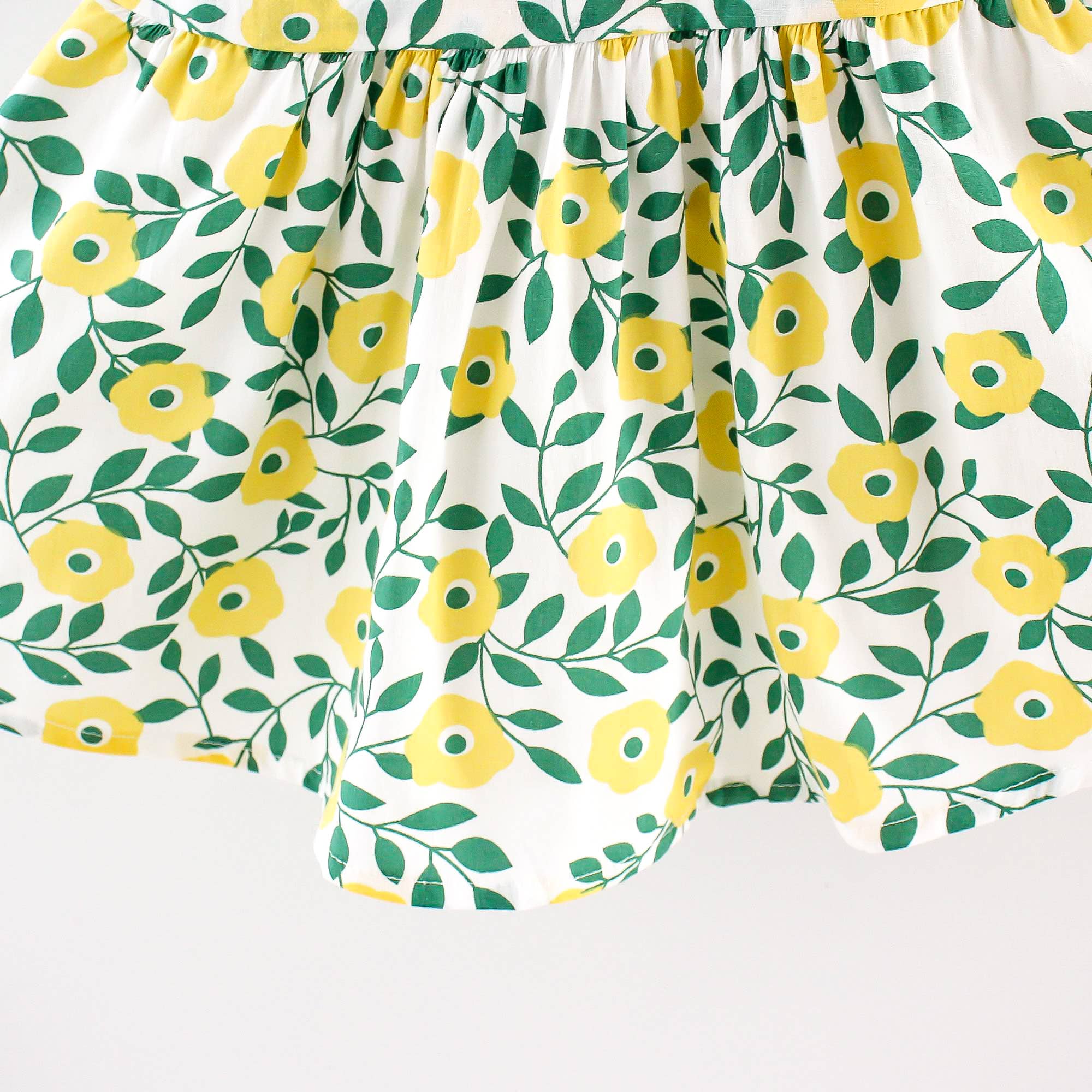 2pcs Floral Print Bowknot Sleeveless Baby Dress - Image 11