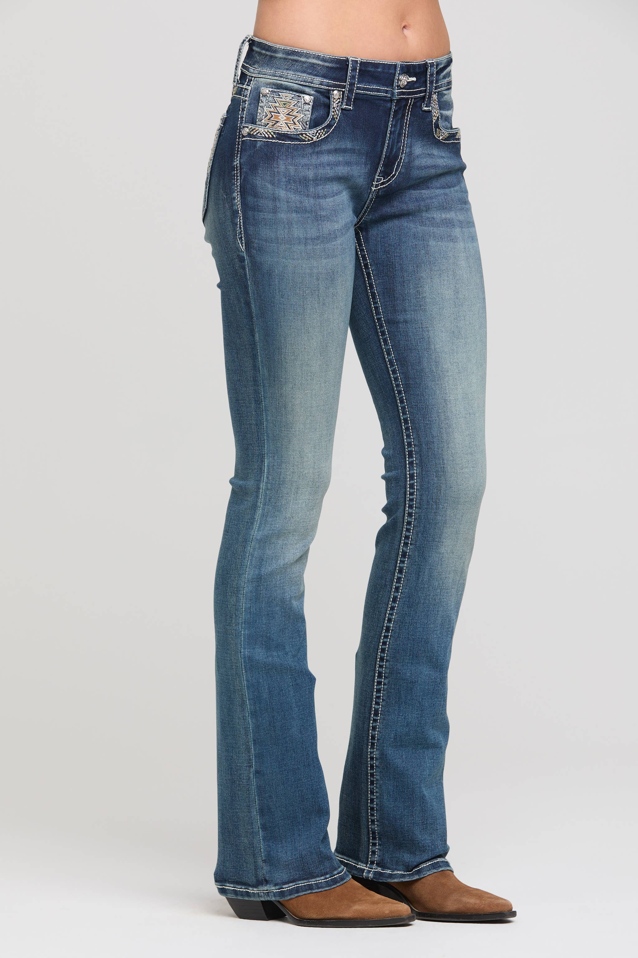 3 Diamonds Modify Mid-Rise Boot Cut 34" | EB-81810 - Image 3