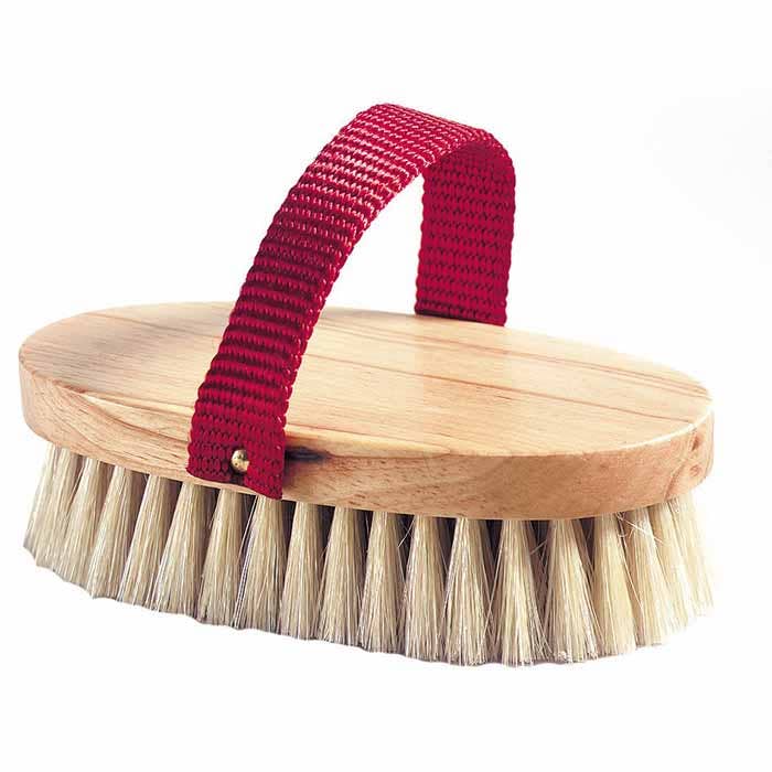 4.5"  Natural Boar Bristle Mini Oval Body Brush