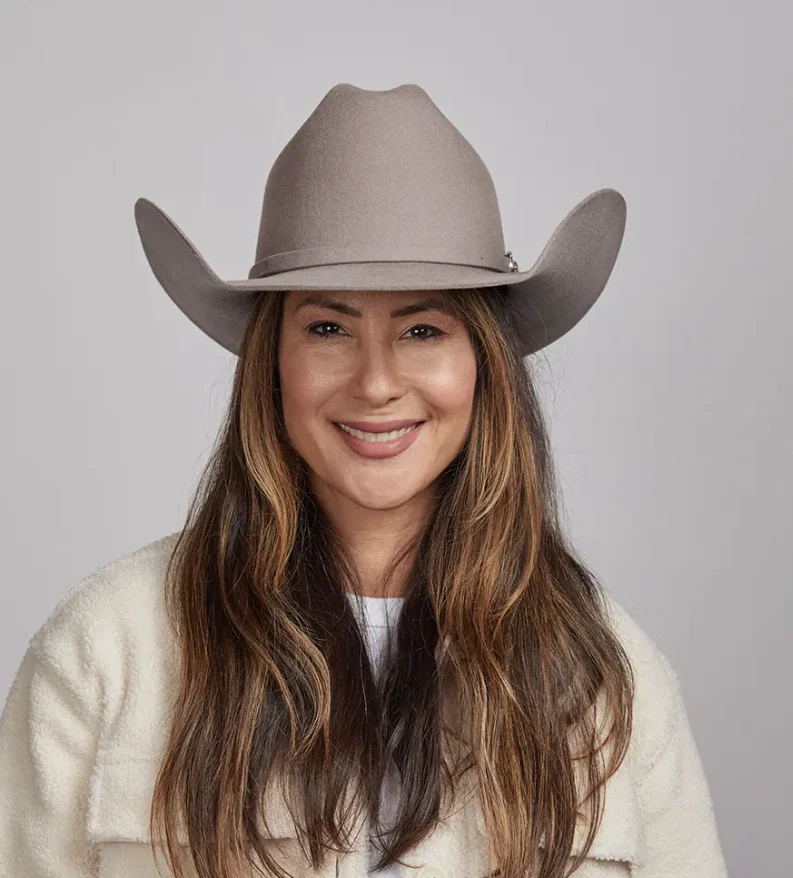 American Hat Makers Cattleman Felt Hat with Western Hat Band Style Cattleman - Image 9