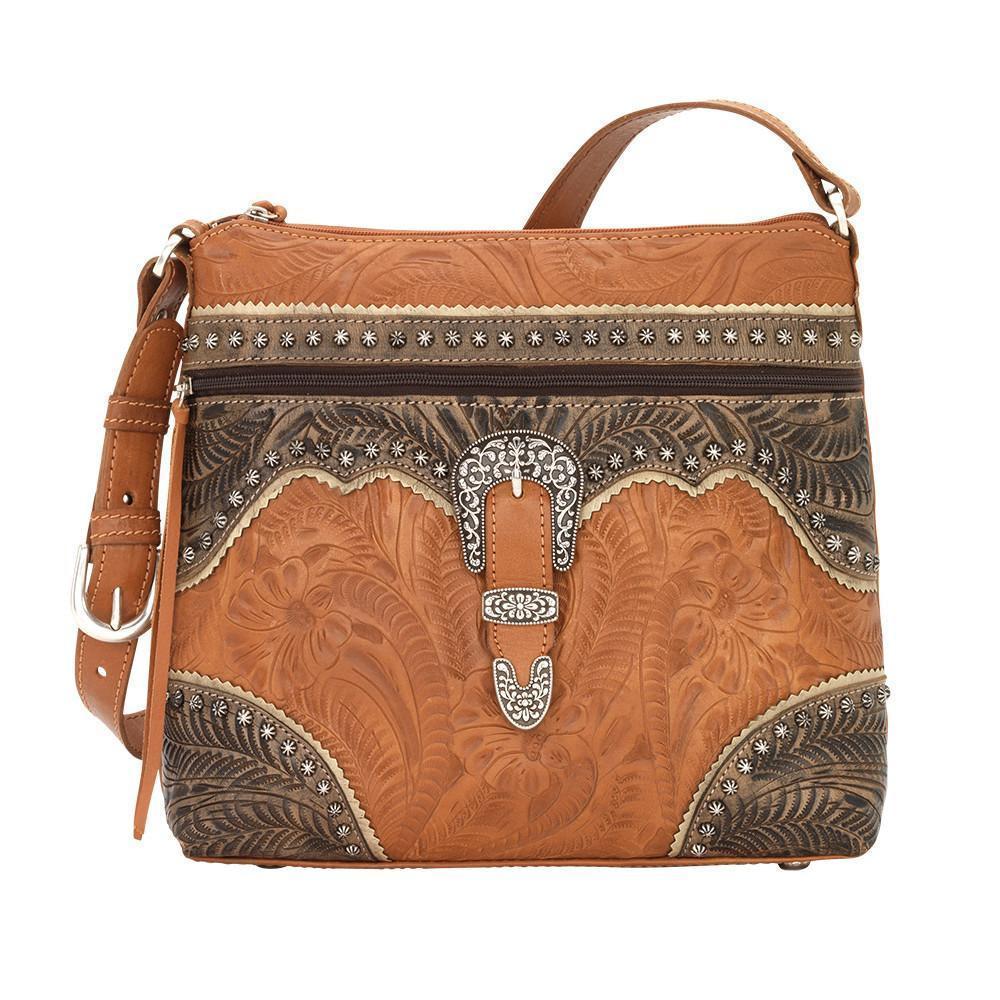 American West Saddle Ridge Zip Top Shoulder Bag Style 2652170 - Image 3