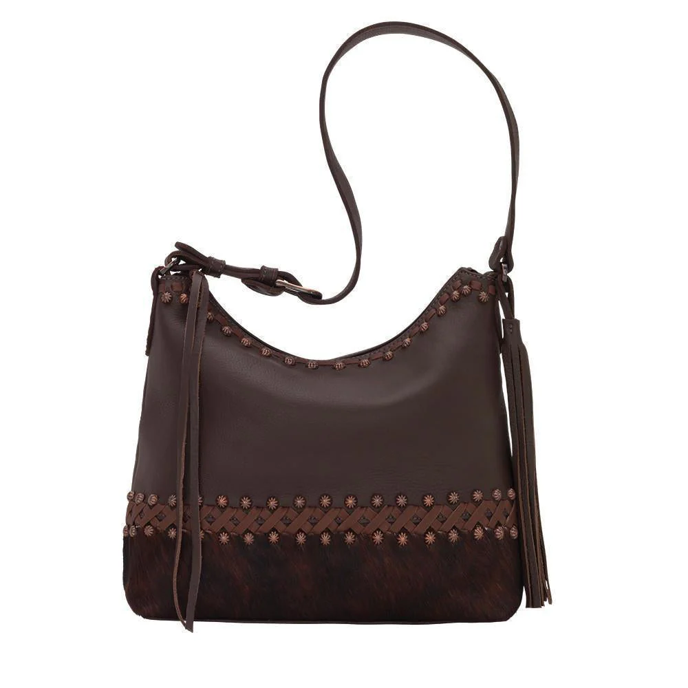 American West Wild Horses Zip Top Shoulder Bag Style 1038381 - Image 3