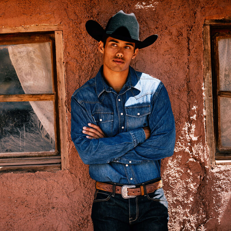 Ariat Denim Retro Fit Shirt Style 10033464 - Image 2