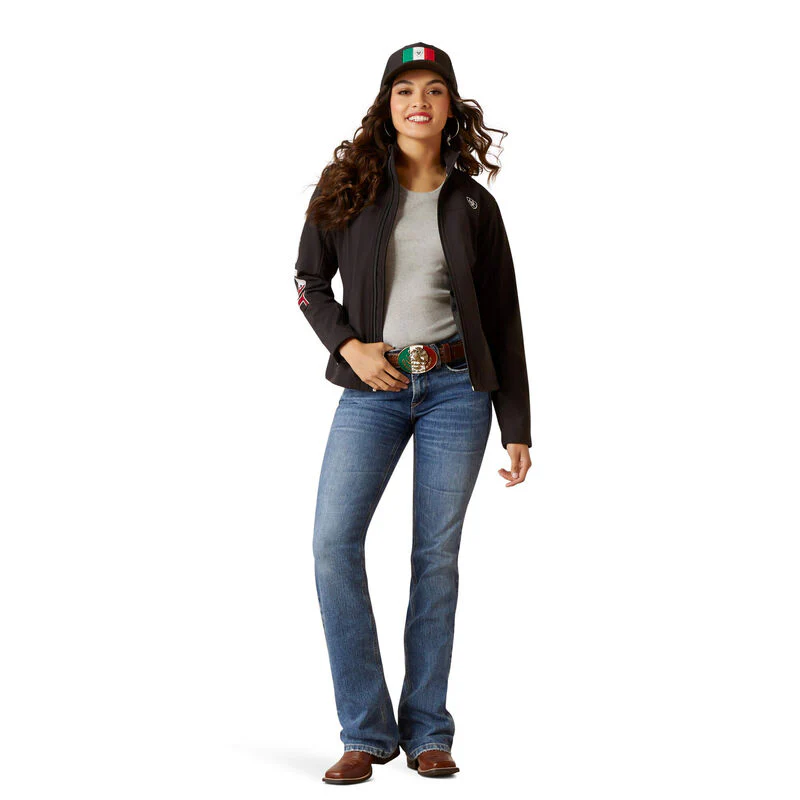 Ariat Ladies Classic Team Softshell MEXICO Jacket Style 10031428 - Image 8
