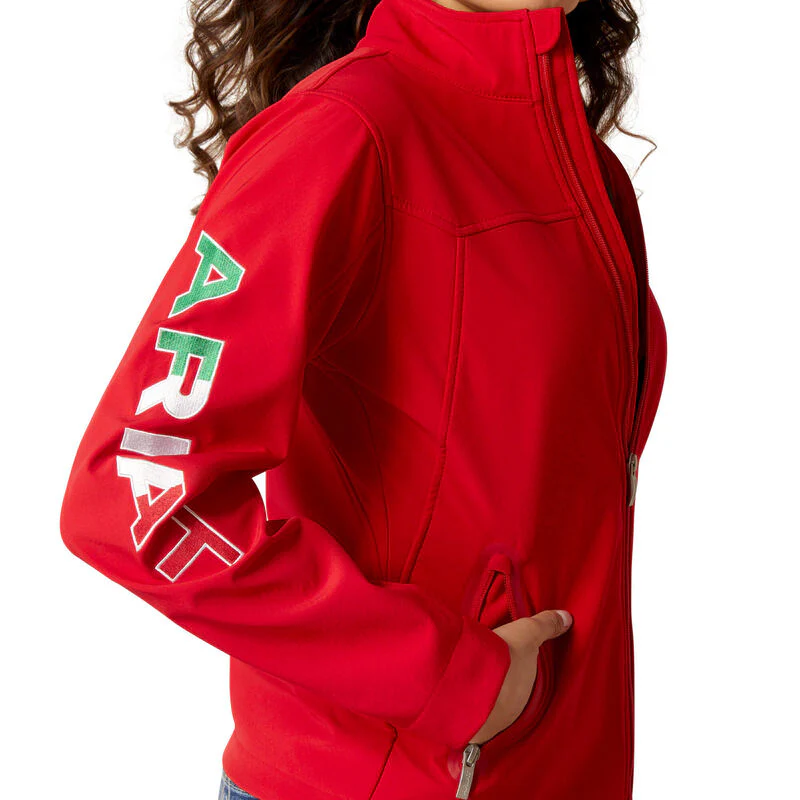Ariat Ladies Classic Team Softshell MEXICO Jacket Style 10033526 - Image 2