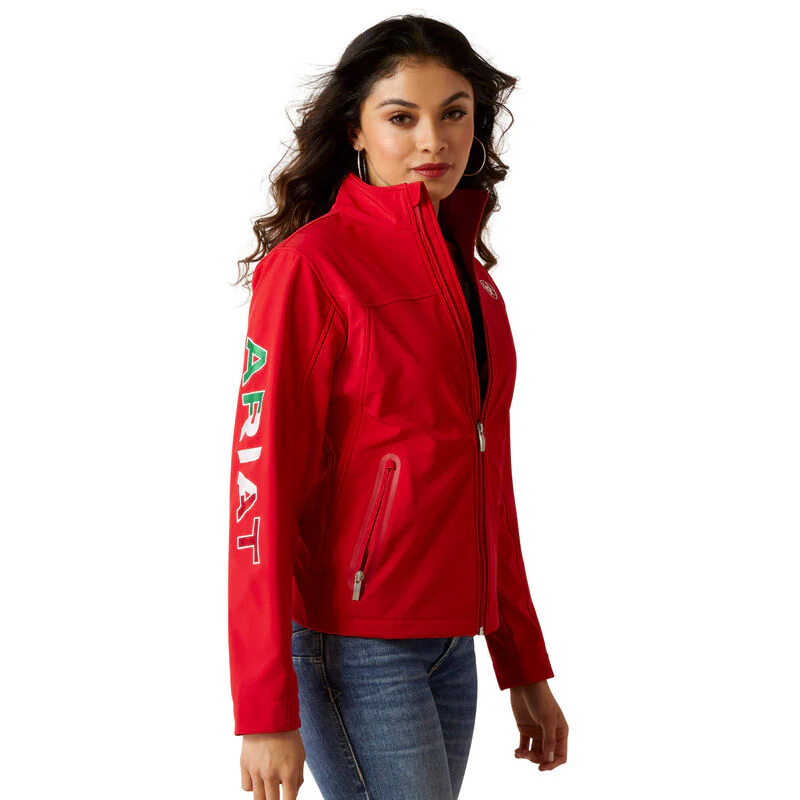 Ariat Ladies Classic Team Softshell MEXICO Jacket Style 10033526 - Image 3