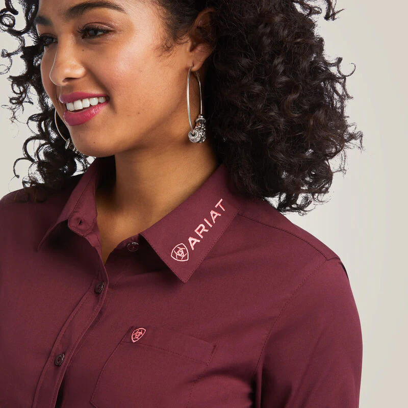 Ariat Ladies Wrinkle Resist Team Kirby Stretch Shirt Style 10039458 - Image 7