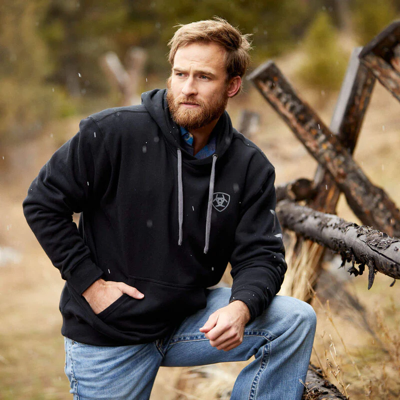 Ariat Mens Logo Hoodie Style 10040815 - Image 7