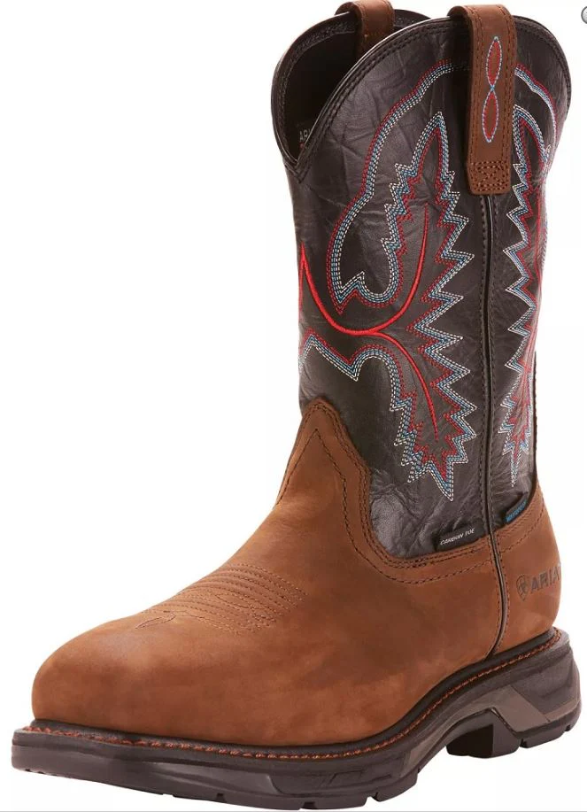 Ariat Mens Carbon Toe WorkHog XT Waterproof Square Wellington Boot Style 10024968 - Image 2