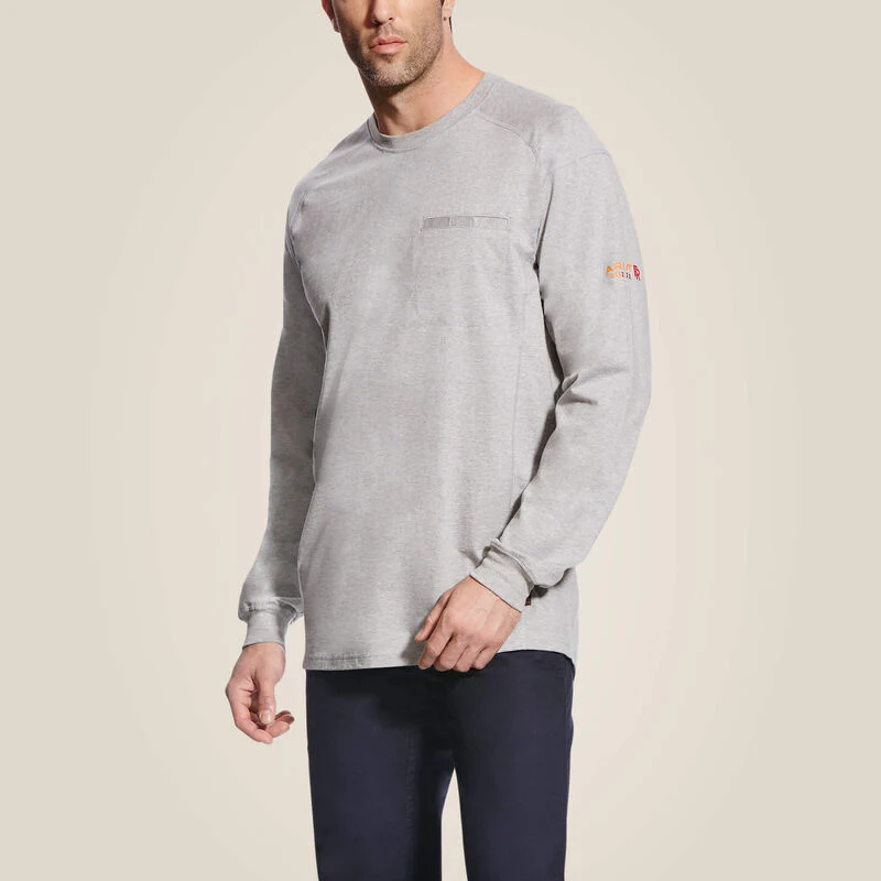 Ariat Mens FR Air Crew Long Sleeve T-Shirt Style 10022329 - Image 2