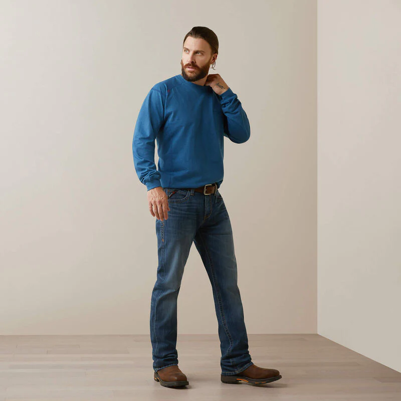 Ariat Mens FR Air Crew Long Sleeve T-Shirt Style 10043469 - Image 3