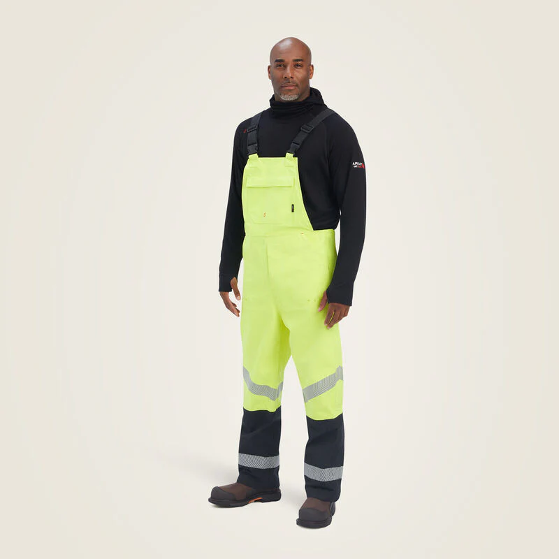 Ariat Mens FR Hi-Vis Waterproof Bib Style 10041079 - Image 3
