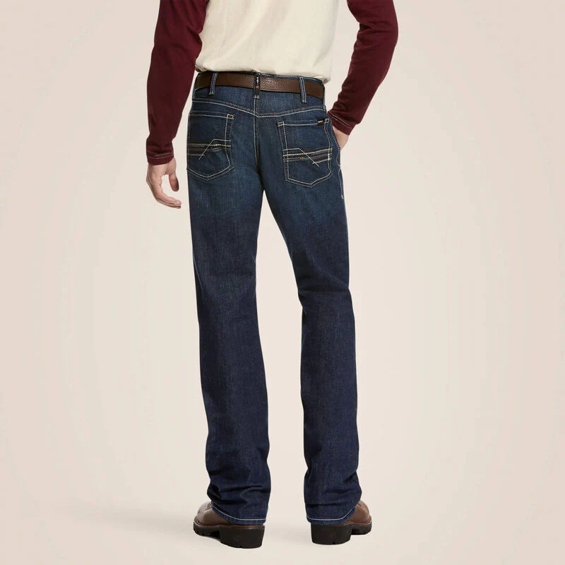 Ariat Mens FR M4 Relaxed DuraStretch Lineup Stackable Straight Leg Jean Style 10027729 - Image 2