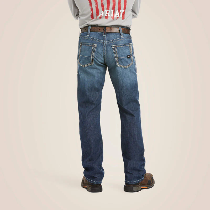 Ariat Mens FR M4 Relaxed Stretch DuraLight Boundary Boot Cut Jean Style 10023467 - Image 2