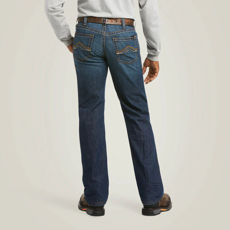 Ariat Mens FR M4 Relaxed Stretch DuraLight Jett Boot Cut Jean Style 10030266 - Image 2