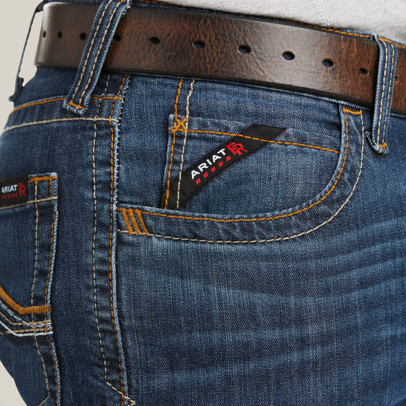 Ariat Mens FR M4 Relaxed Stretch DuraLight Jett Boot Cut Jean Style 10030266 - Image 4