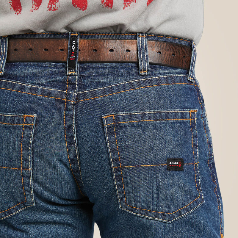 Ariat Mens FR M5 Straight Basic Stackable Straight Leg Jean Style 10015160 - Image 8