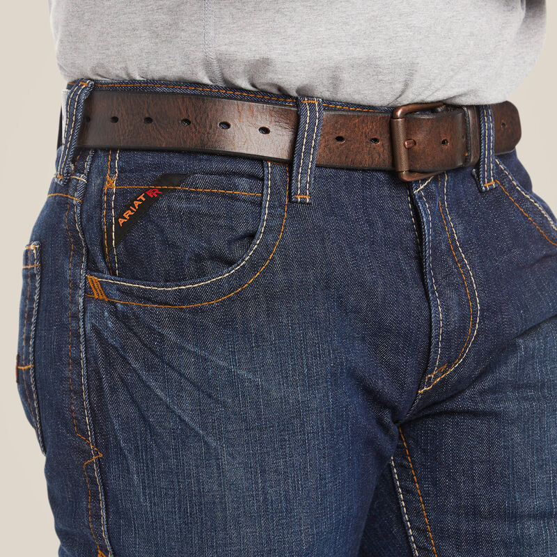 Ariat Mens FR M5 Straight Basic Stackable Straight Leg Jean Style 10015166 - Image 4