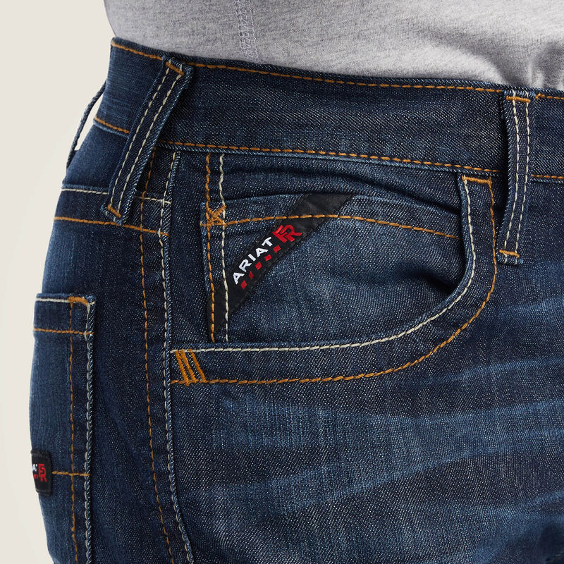 Ariat Mens FR M5 Straight DuraLight Stretch Basic Straight Leg Jean Style 10041118 - Image 4