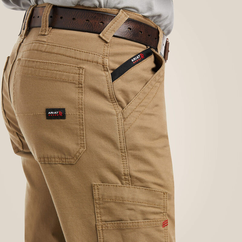 Ariat Mens FR M5 Stretch DuraLight Canvas Stackable Straight Leg Pant Style 10027705 - Image 5