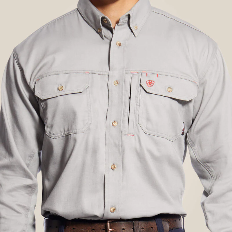 Ariat Mens FR Solid Vent Work Shirt Style 10019063 - Image 2