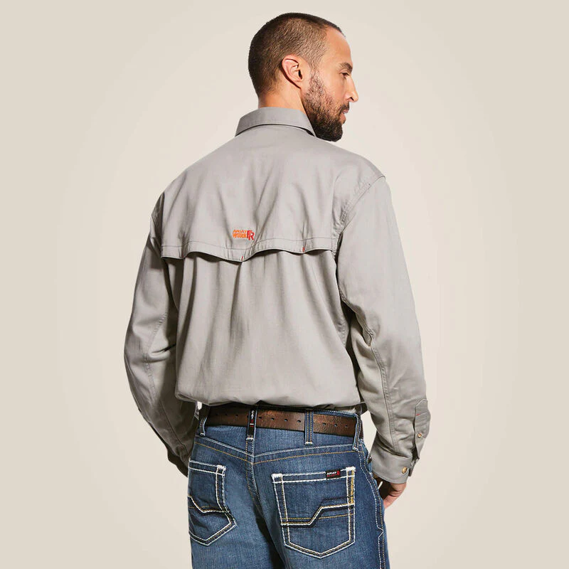 Ariat Mens FR Solid Vent Work Shirt Style 10019063 - Image 3