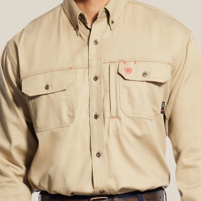 Ariat Mens FR Solid Vent Work Shirt Style 10025402 - Image 2