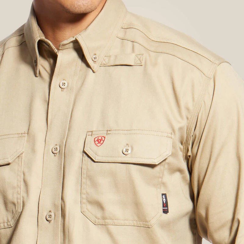 Ariat Mens FR Solid Work Shirt Style 10012251 - Image 4