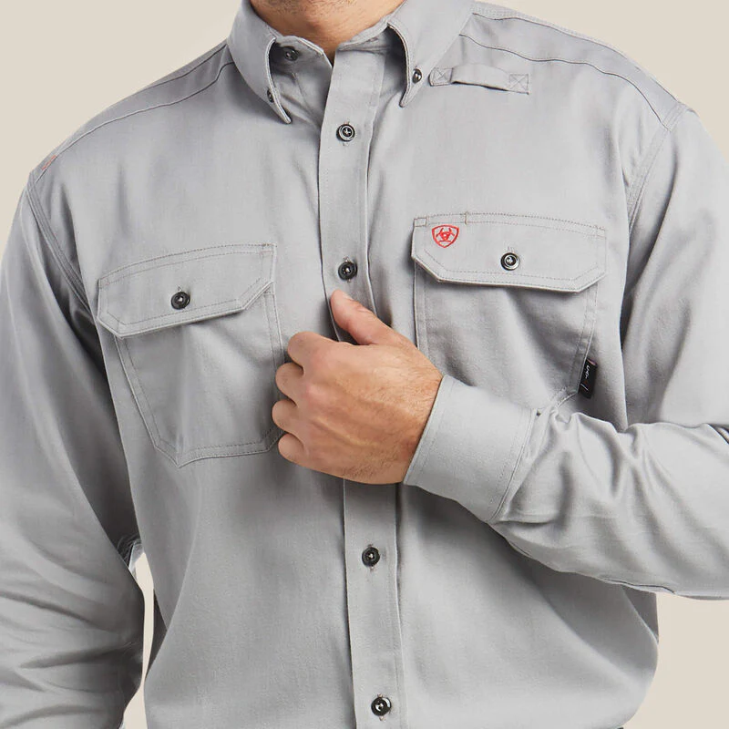 Ariat Mens FR Solid Work Shirt Style 10012253 - Image 3