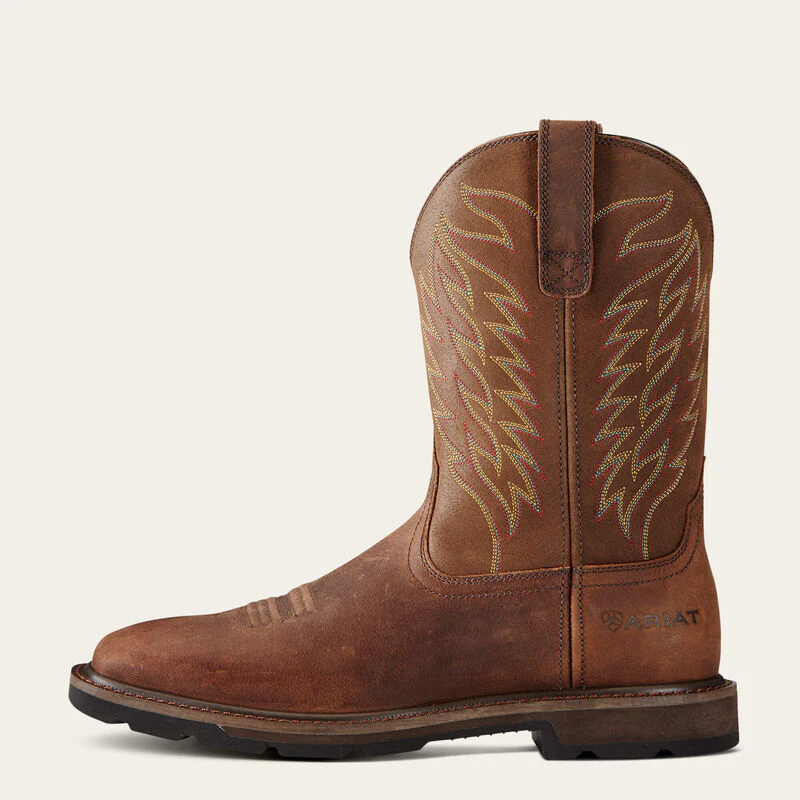 Ariat Men's Groundbreaker Square Toe Western Work Boots Style 10020059 - Image 5