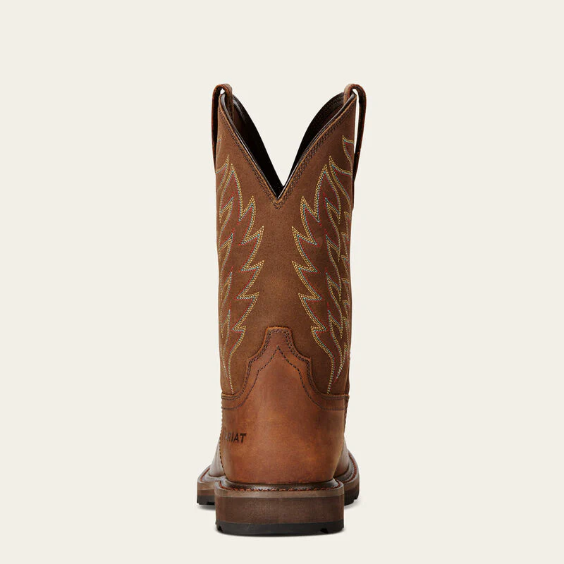 Ariat Men's Groundbreaker Square Toe Western Work Boots Style 10020059 - Image 8