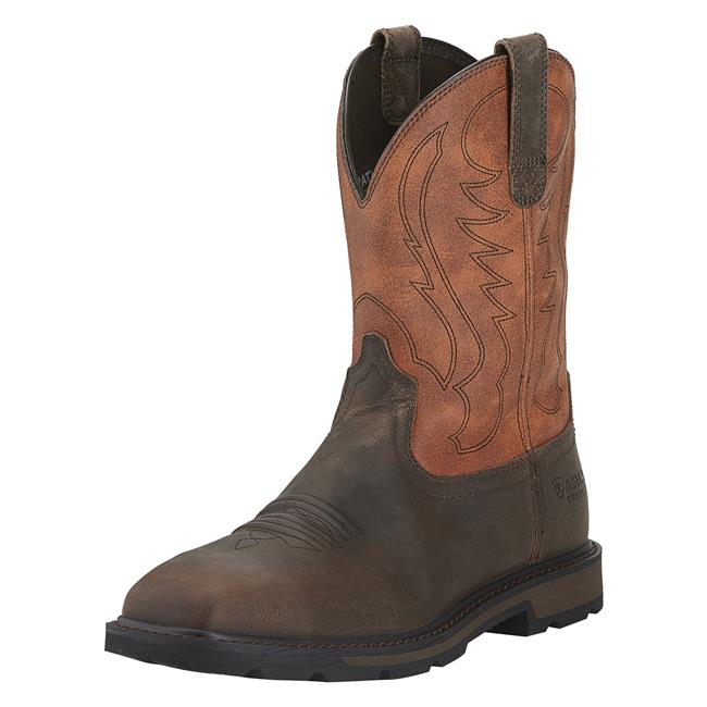 Ariat Men's Groundbreaker Steel Toe Western Work Boots Style 10015191 - Image 3