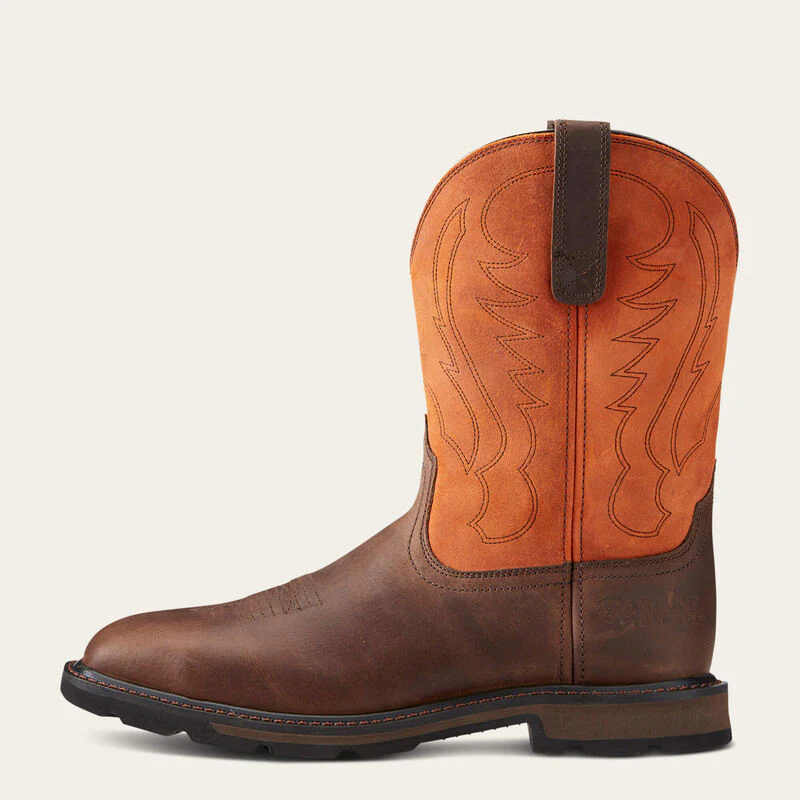 Ariat Men's Groundbreaker Steel Toe Western Work Boots Style 10015191 - Image 4