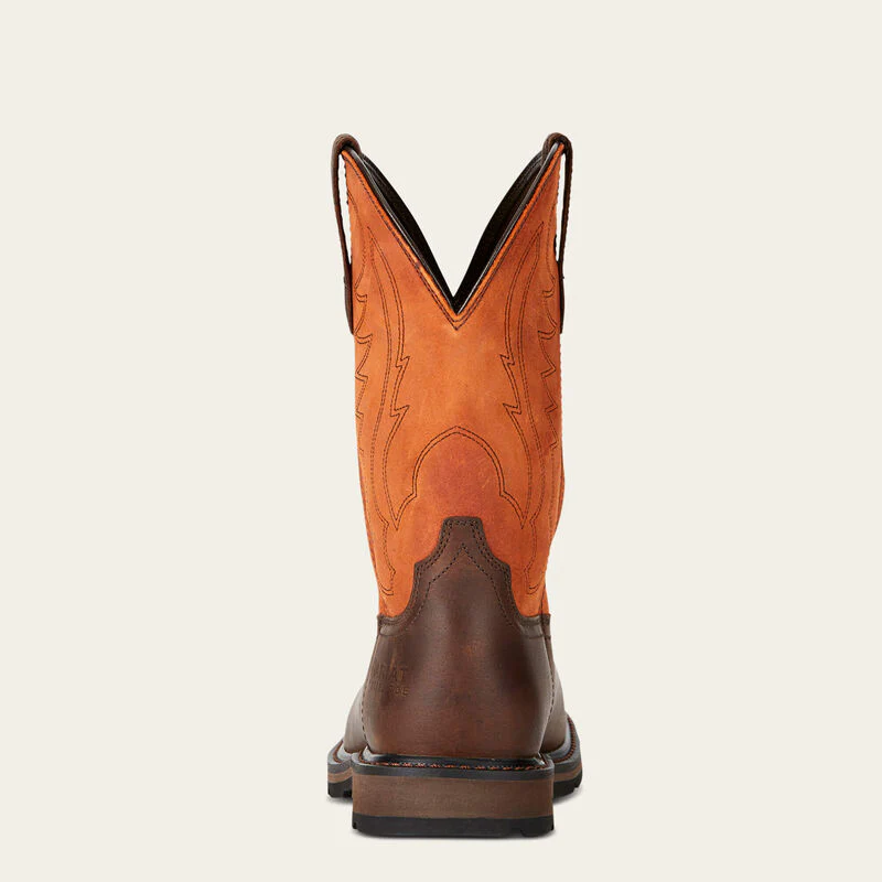 Ariat Men's Groundbreaker Steel Toe Western Work Boots Style 10015191 - Image 7