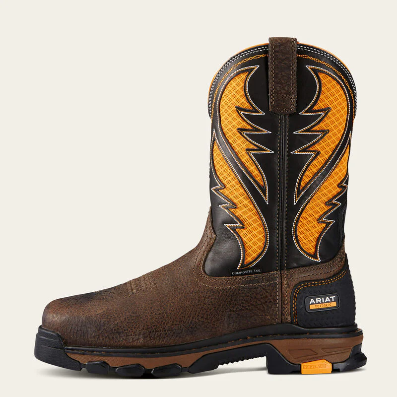 Ariat Men's Intrepid VentTEK Comp Toe Pull-On Safety Work Boots Style 10020072 - Image 4