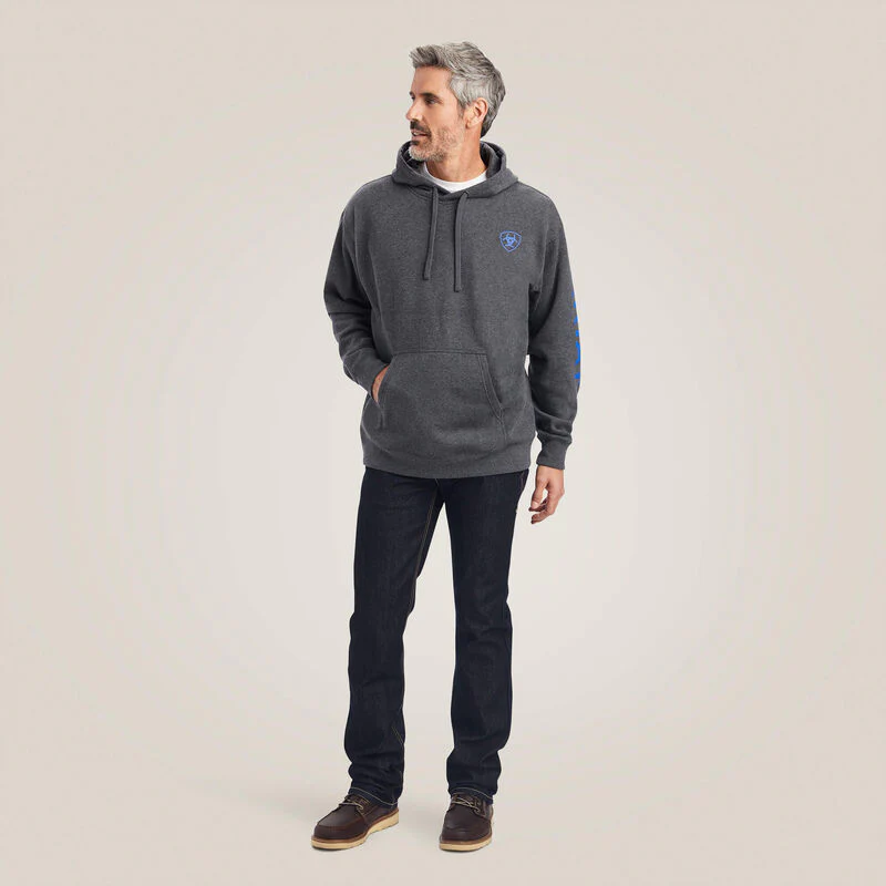 Ariat Mens Logo Hoodie Style 10040816 - Image 3