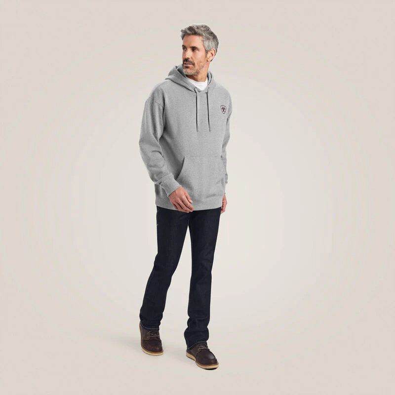 Ariat Mens Logo Hoodie Style 10040817 - Image 3