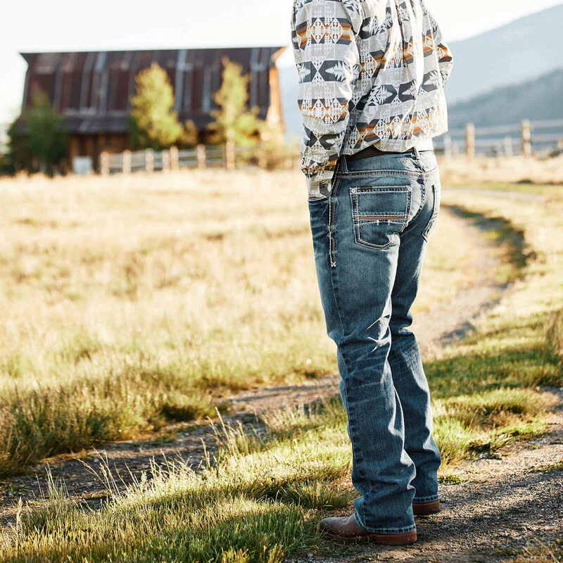 Ariat Mens M4 Low Rise Coltrane Boot Cut Jean Style 10017511 - Image 7
