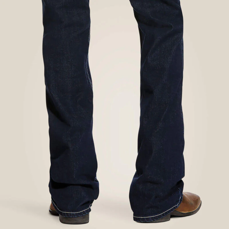 Ariat Mens M7 Rocker Stackable Straight Leg Stretch Low Rise Slim Fit Jeans Style 10026681 - Image 6