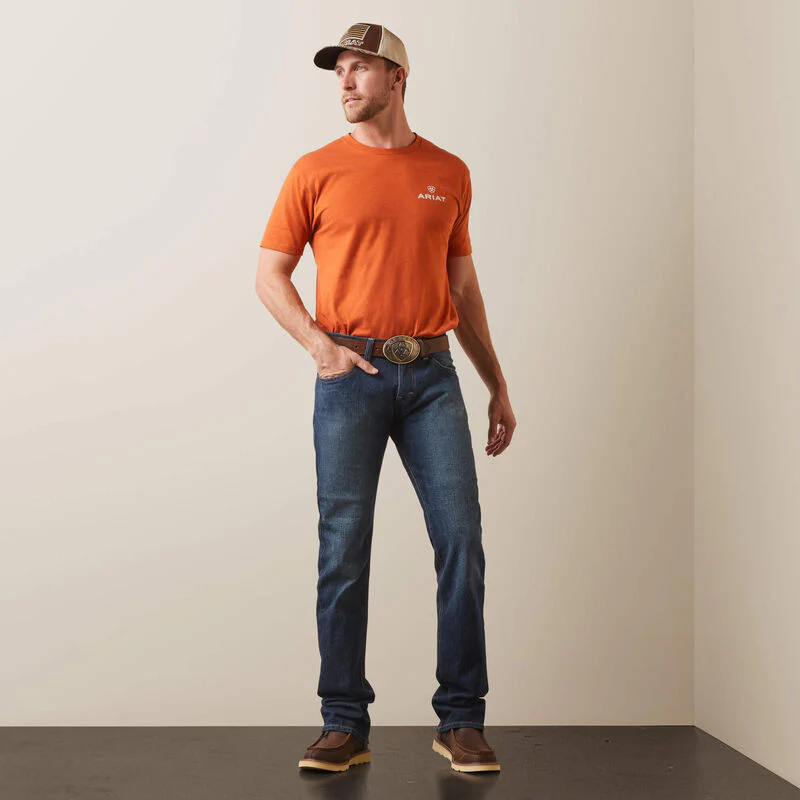Ariat Mens M7 Rocker Stretch Legacy Stackable Straight Leg Jean Style 10026041 - Image 3
