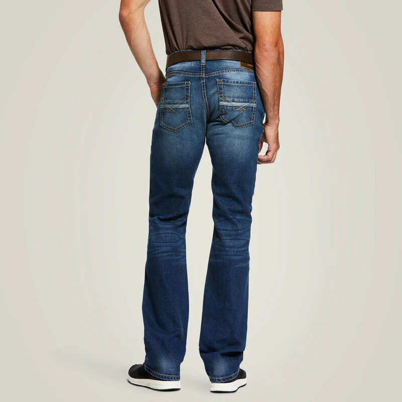 Ariat Mens M7 Rocker Stretch Nassau Stackable Straight Leg Jean Style 10032321 - Image 2