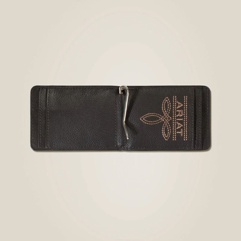 Ariat Mens Mexico Logo Clip Wallet Style 10051119 - Image 2