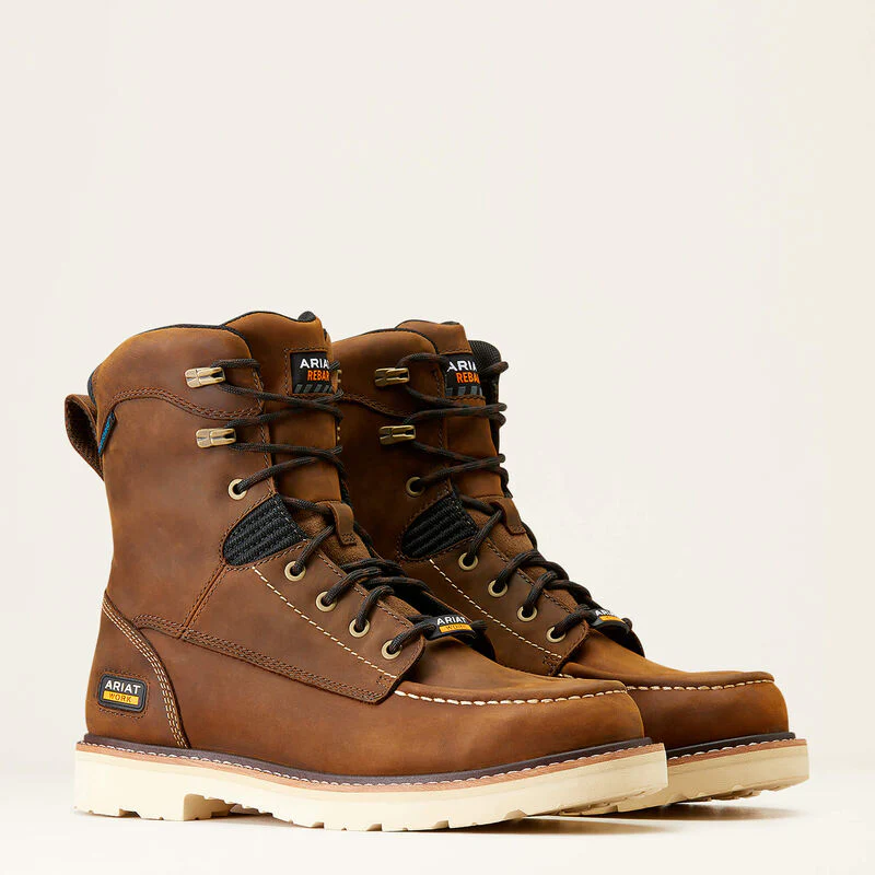 Ariat Mens Rebar Lift 8" Waterproof Composite Toe Work Boot Style 10047028 - Image 7