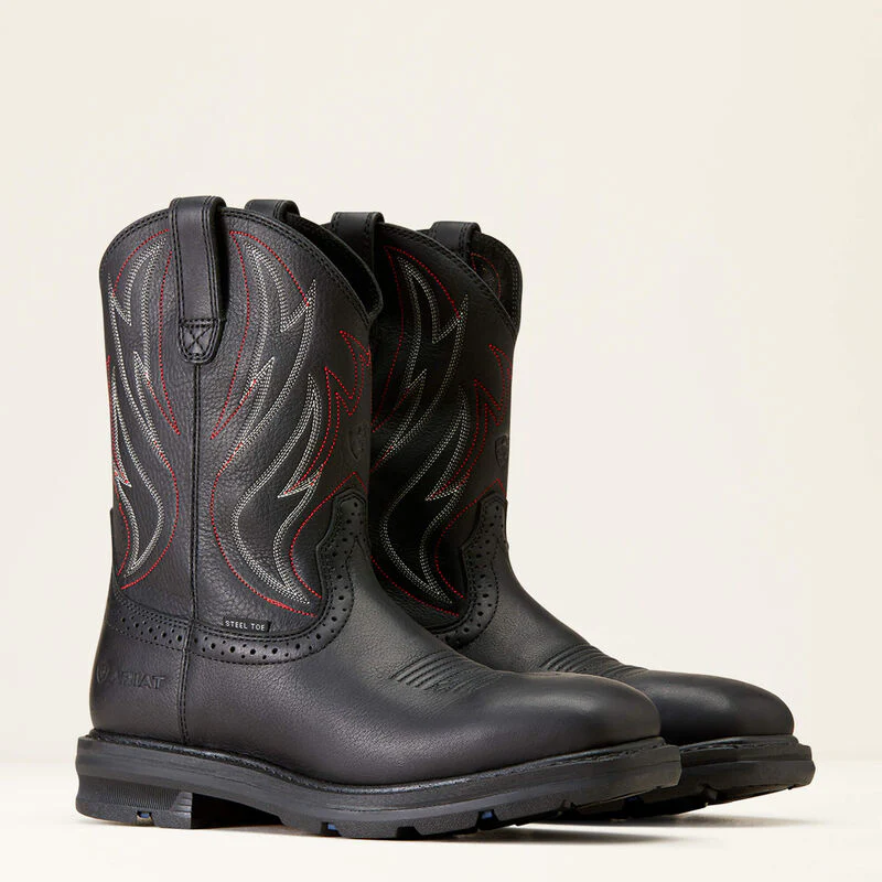 Ariat Mens Sierra Shock Shield Steel Toe Work Boot Style 10046929 - Image 7