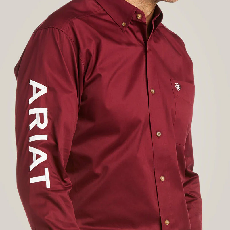 Ariat Mens Team Logo Twill Fitted Shirt Style 10034233 - Image 3