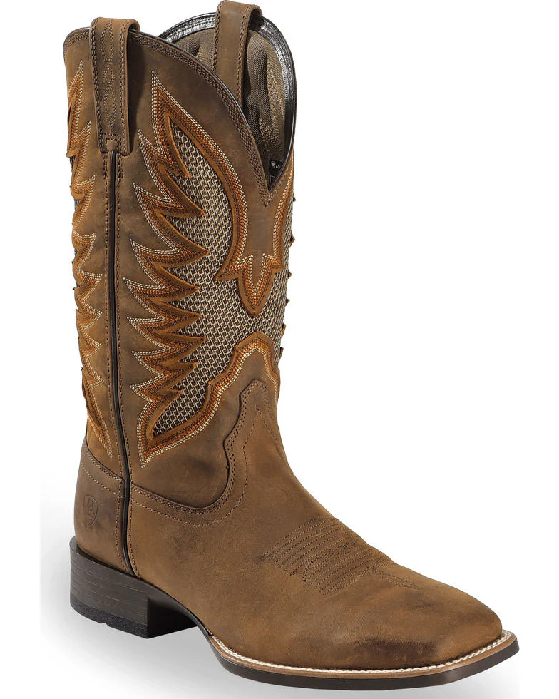 Ariat Mens VentTEK Ultra Quickdraw Square Toe Cowboy Boots Style 10023129 - Image 3