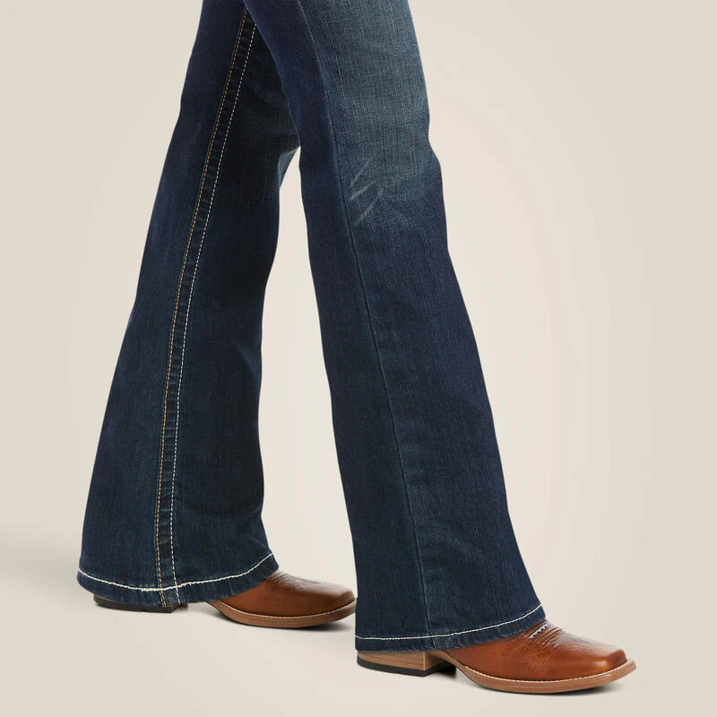 Ariat R.E.A.L. Mid Rise Stretch Whipstitch Boot Cut Jean Style 10014022 - Image 4