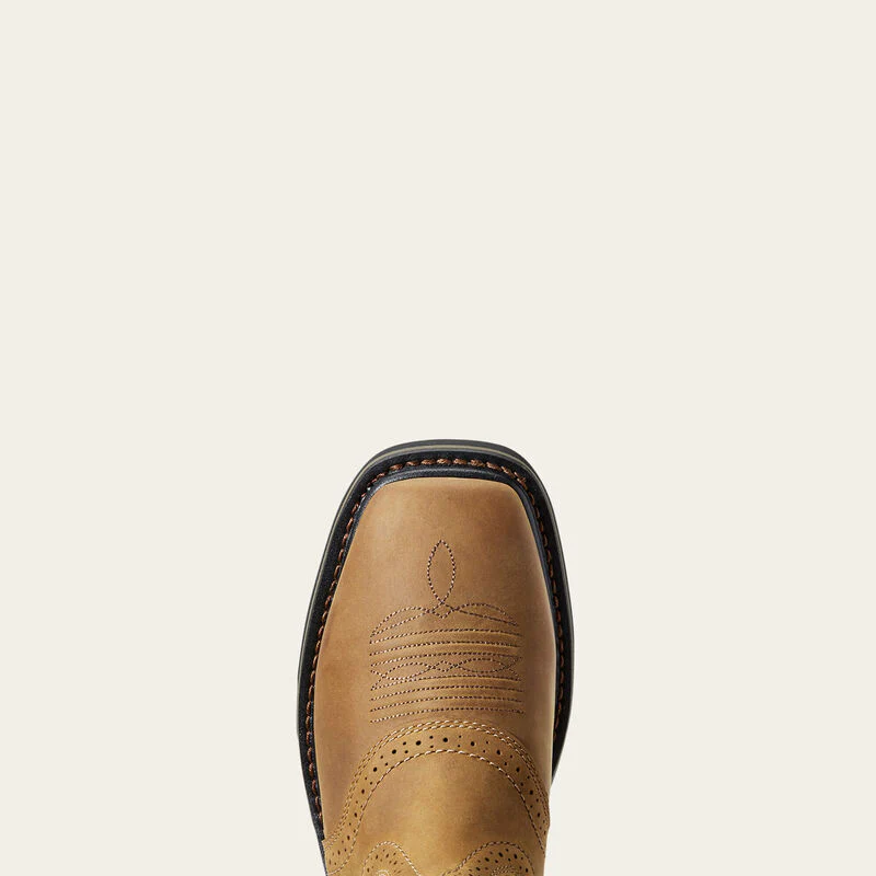 Ariat Sierra Pull-On Western Square Toe Work Boots Style 10010148 - Image 5