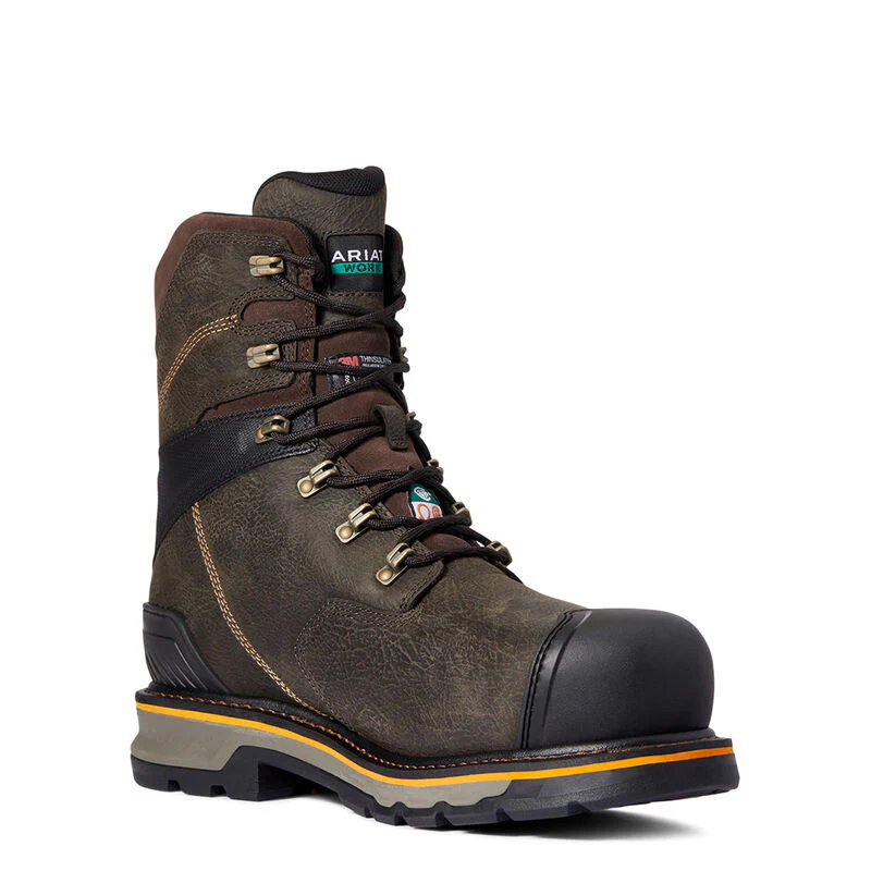 Ariat Mens Stump Jumper CSA Glacier Grip Waterproof 600g Composite Toe Work Boot Style 10038283 - Image 5